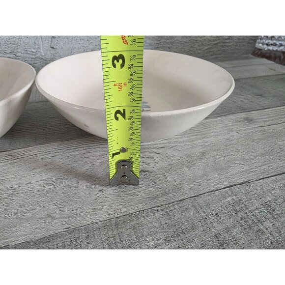 Set Of 2 Vintage Steubenville Fairlane Pottery Bowls Floral 6-Inch USA - Picture 5 of 6